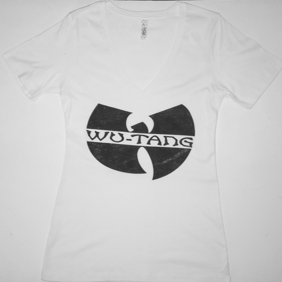 Women V Neck Wu-Tang Clan T Shirt - Picture 1 of 3